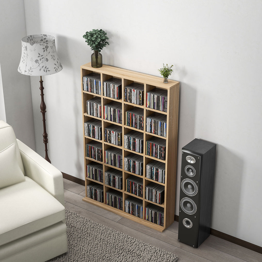 CD Storage Unit with Adjustable Shelves