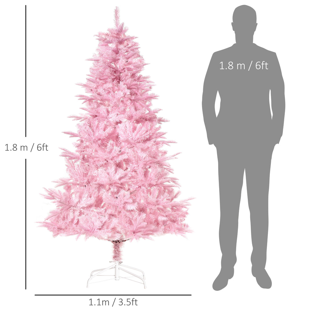 6FT Pop-up Artificial Christmas Tree Holiday Xmas Holiday Tree Decoration with Automatic Open for Home Party