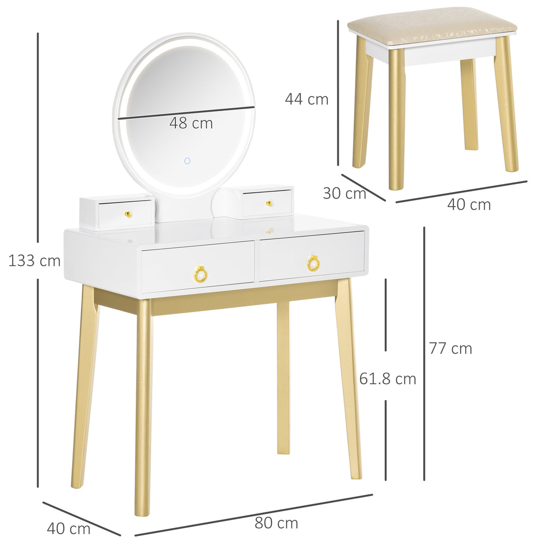 Dressing Table Set with Mirror