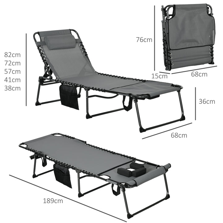 Sunbathing Lounger: Adjustable Recliner with Reading Hole