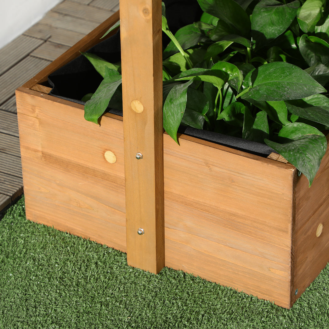 Outsunny 80cm x 45cm x 142cm 4-Tier Raised Garden Bed