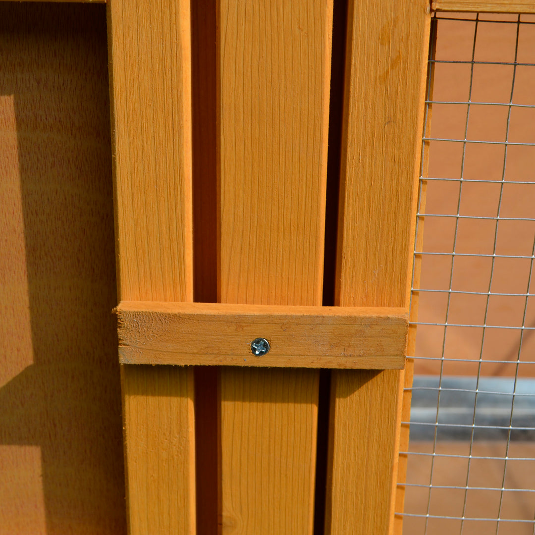 Bunny Abode: Wooden Rabbit Hutch for Guinea Pigs