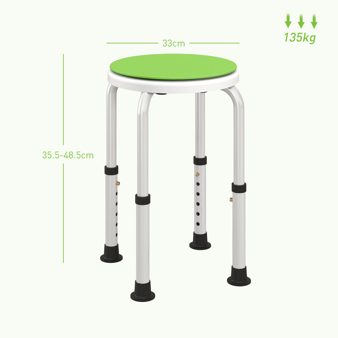 360° Swivel Bath Stool with Non-Slip Feet