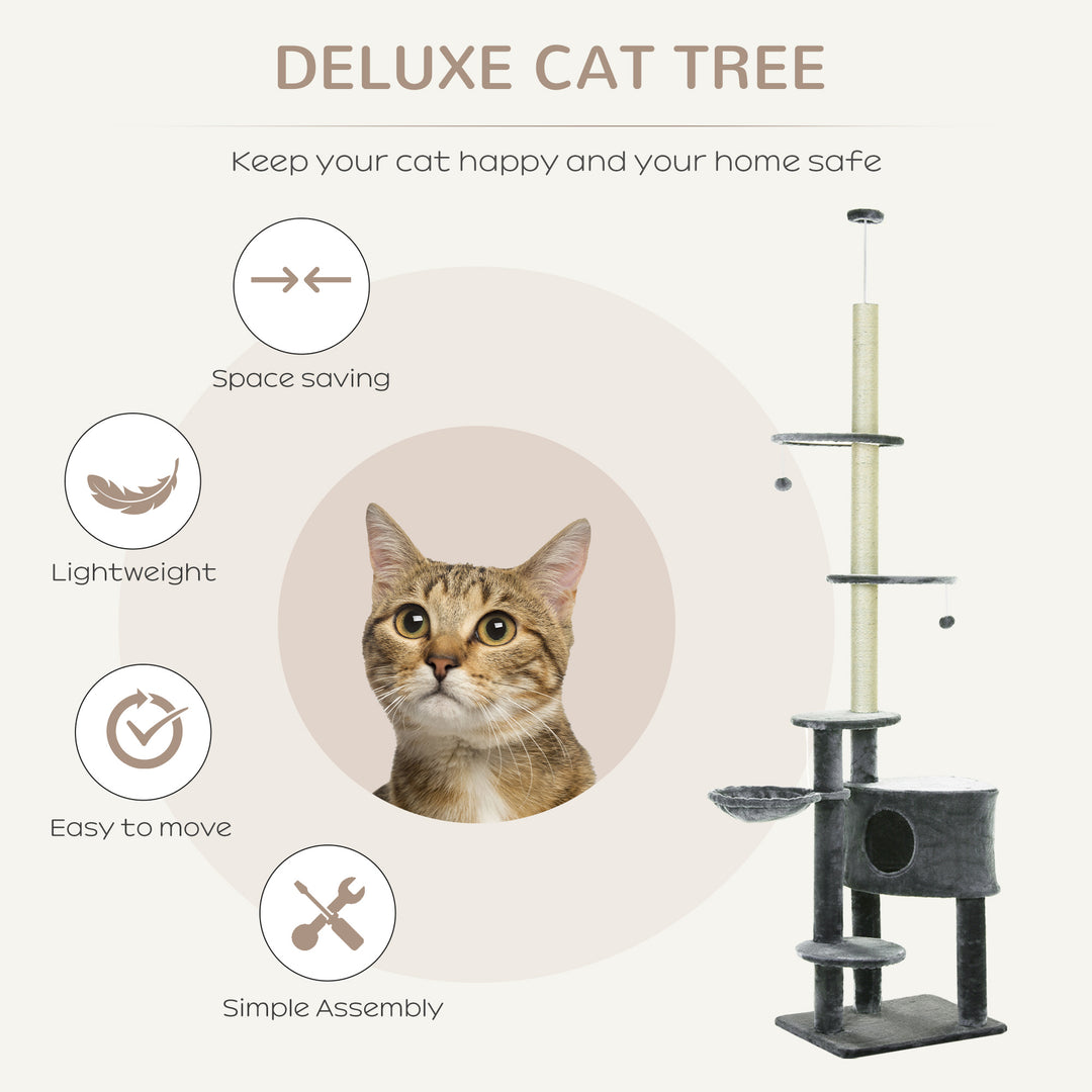 Vertical Cat Tree: Adjustable Height