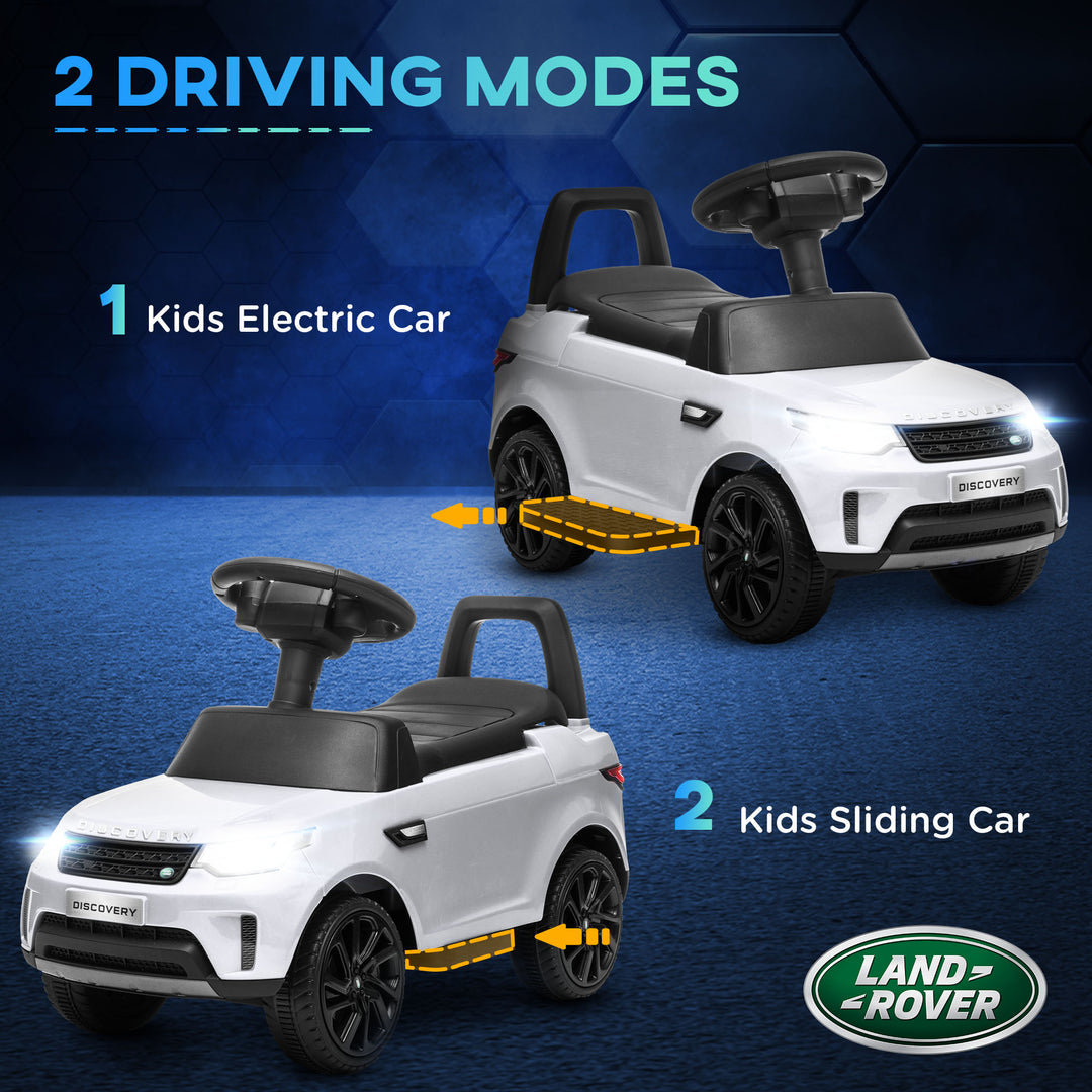 2 in 1 Land Rover Licensed 6V Kids Electric Ride On Car Sliding Car w/ Headlights Music