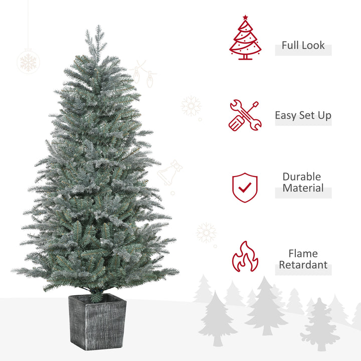 5ft Tall Artificial Christmas Tree with Realistic Branches