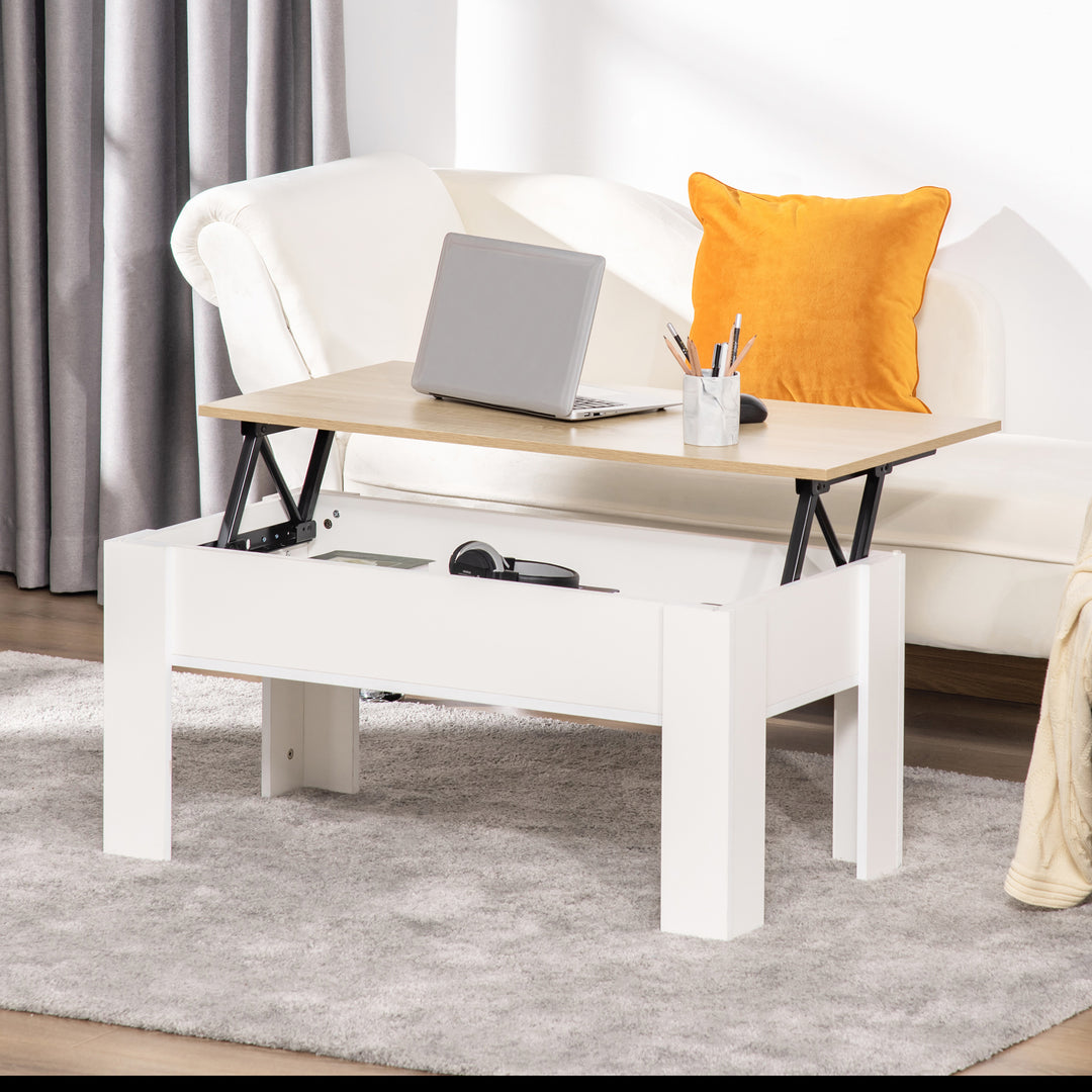 HOMCOM Two-Tone Coffee Table