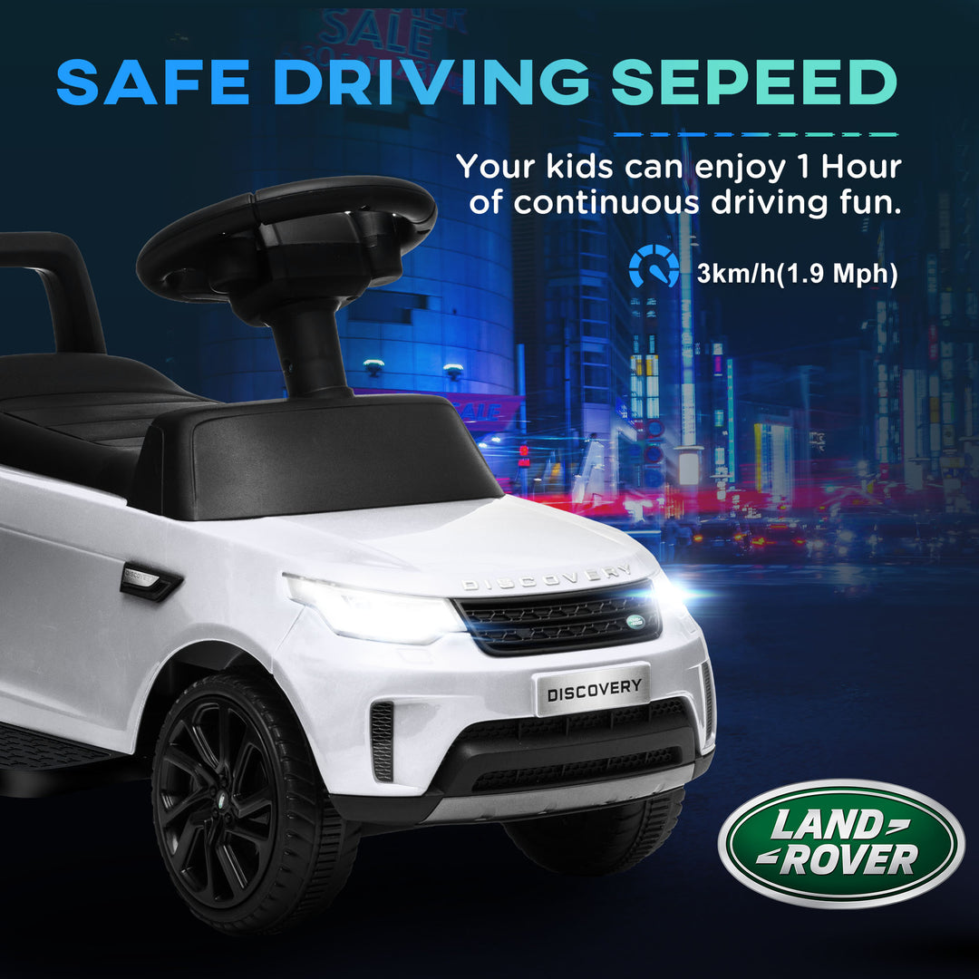 2 in 1 Land Rover Licensed 6V Kids Electric Ride On Car Sliding Car w/ Headlights Music