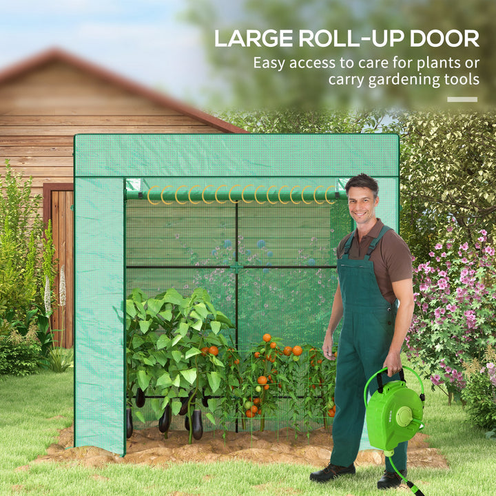 Walk-In Greenhouse: Durable PE Cover