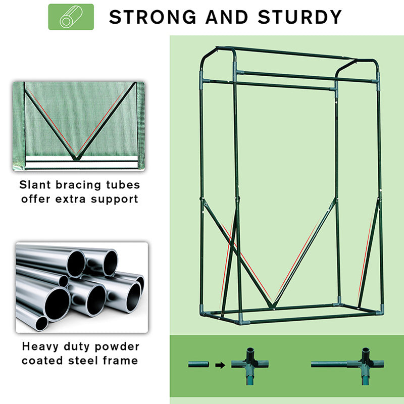 Greenhouse Sanctuary: Zipper-Entry Plant Shelter for Verdant Nurturing