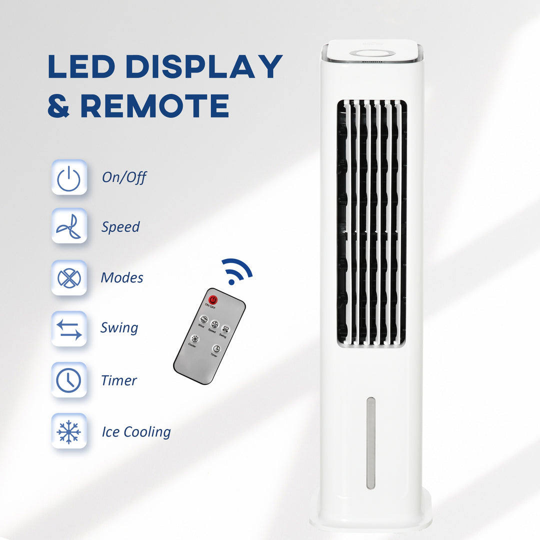 Ice Cooling Evaporative Air Cooler with Oscillation