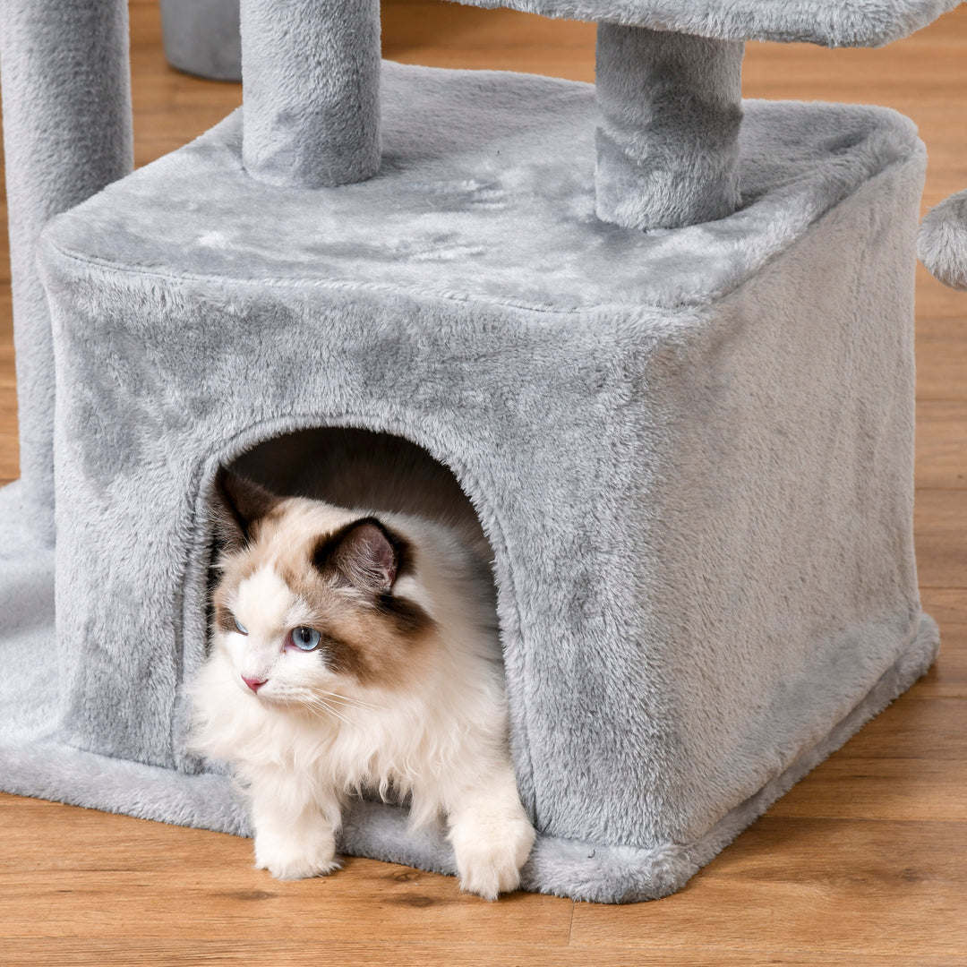 Feline Fun Tower: 114cm Tall Activity Centre with Scratching Posts