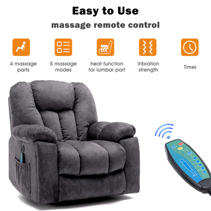 Power Massage Lift Recliner Chair with Heat and Vibration