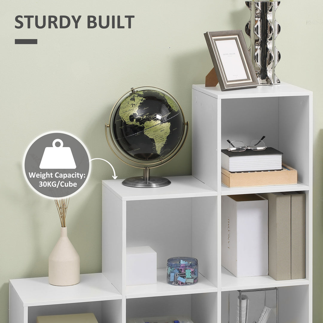 3-Tier 6 Cube Shelving Unit: Organised Storage Solution for Home & Office