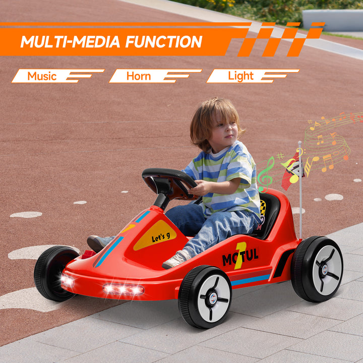 6V Electric Go Kart for Kids with Music