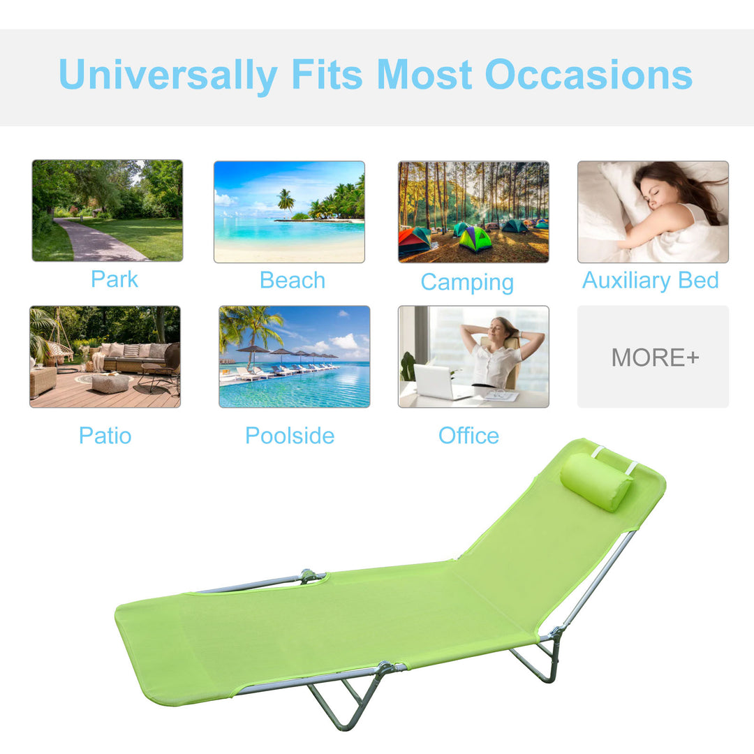 Adjustable Sun Lounger: Reclining Garden Relaxer with Adjustable Back