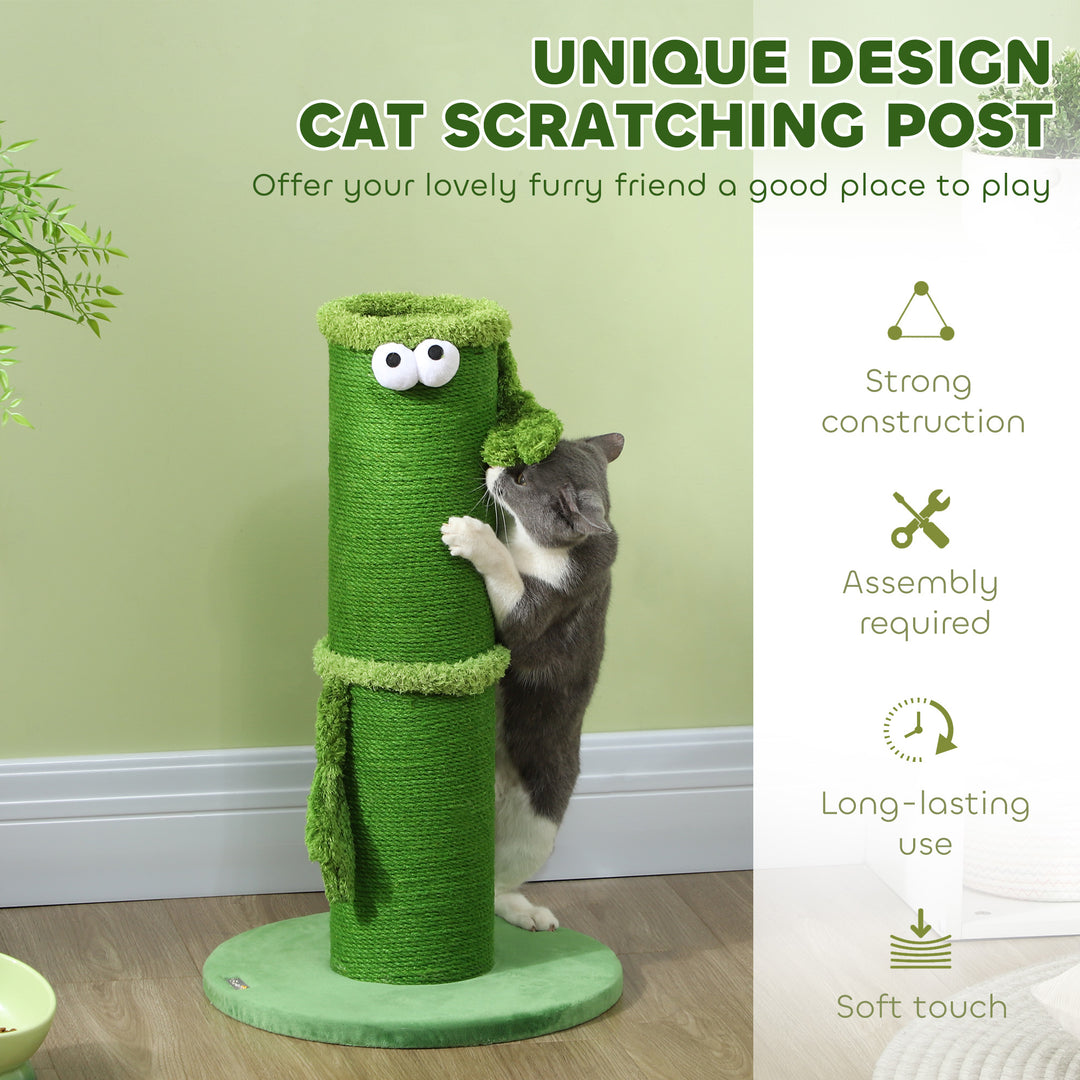 63cm Tall Cat Scratching Post for Indoor Cats with Sisal Rope Cover