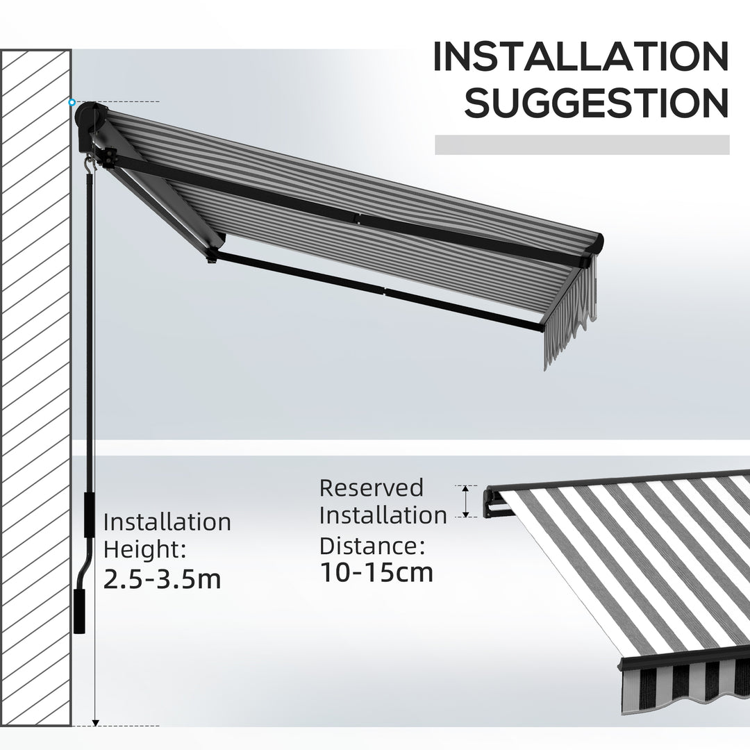 3 x 2m Aluminium Frame Electric Awning