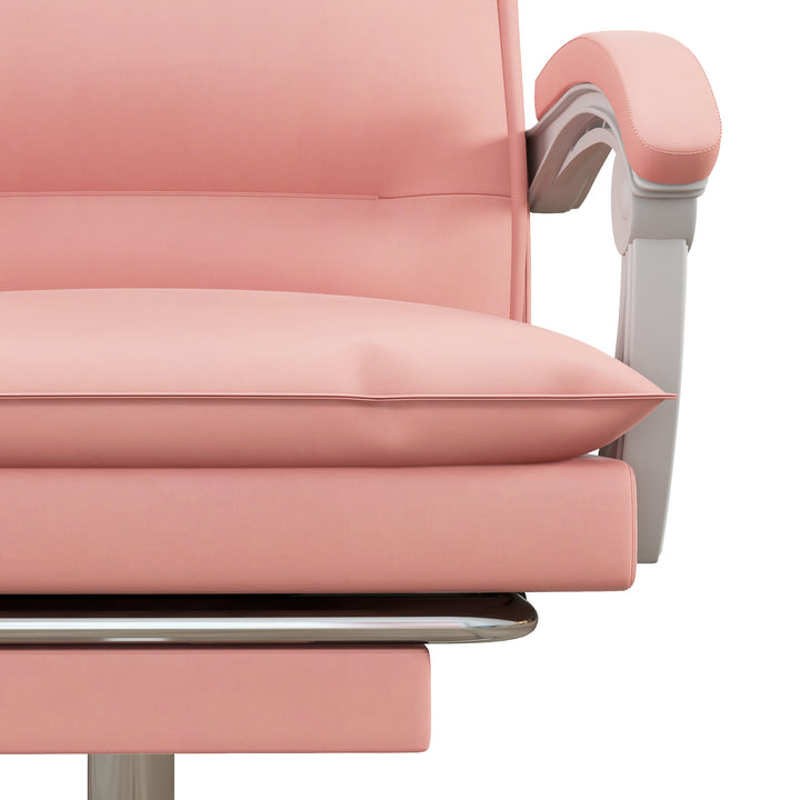 Vinsetto Vibration Massage Office Chair, Pink