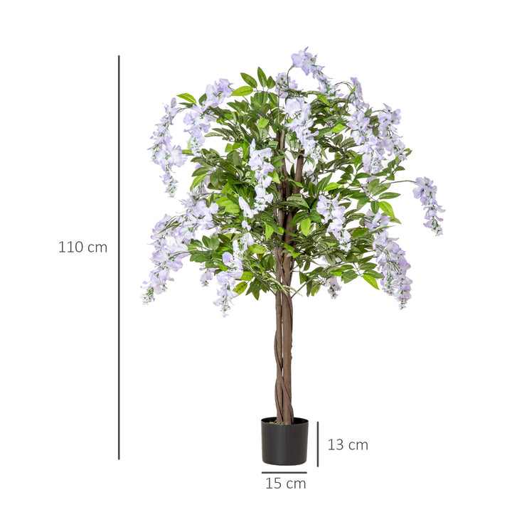 Twin Pack Artificial Wisteria Plants in Pots