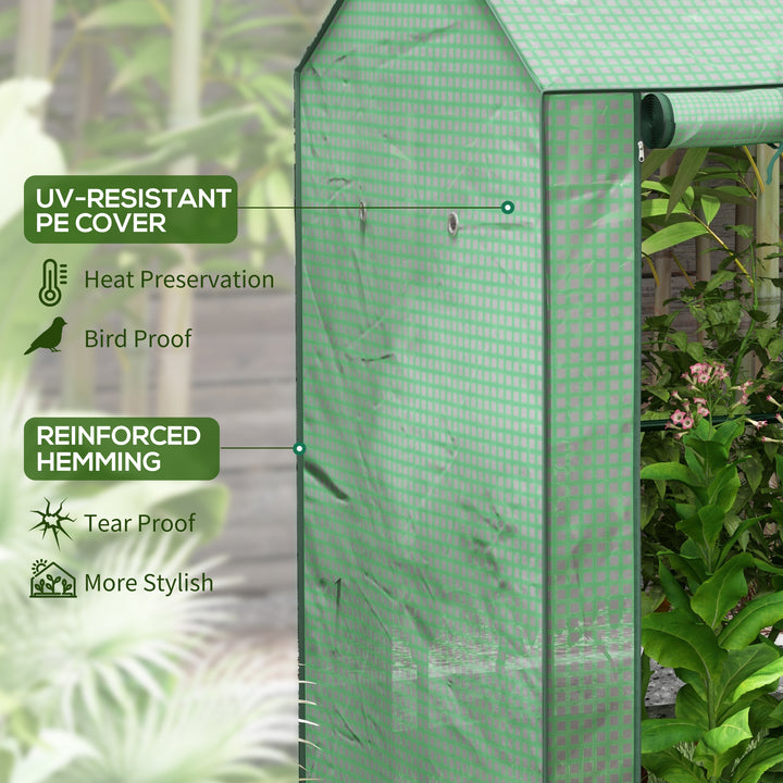 Petite Greenhouse: Roll-up Doors