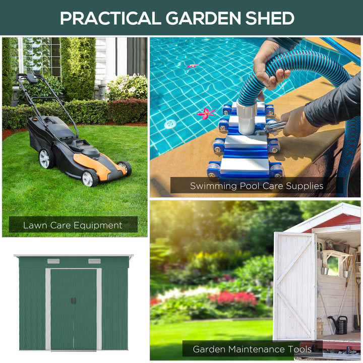 6.8 x 4.3ft Outdoor Garden Storage Shed