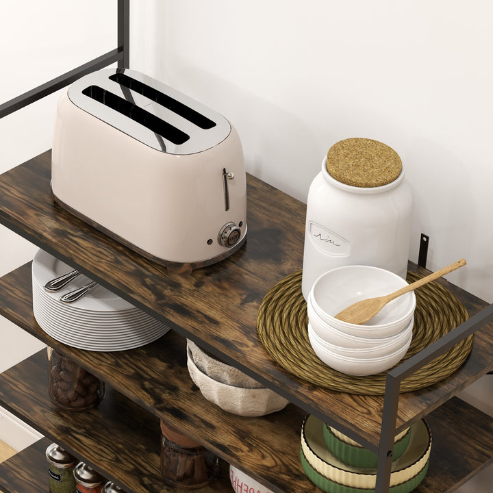 Kitchen Caddy: Baker's Rack with Microwave Shelf