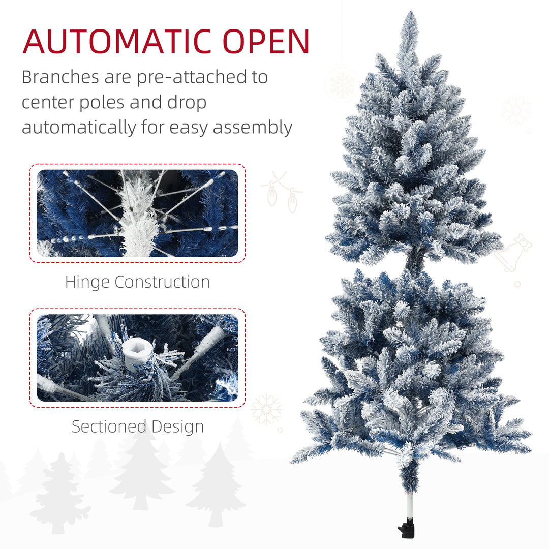 5ft Flocked Artificial Christmas Tree with 450 Snow Frosted Tips