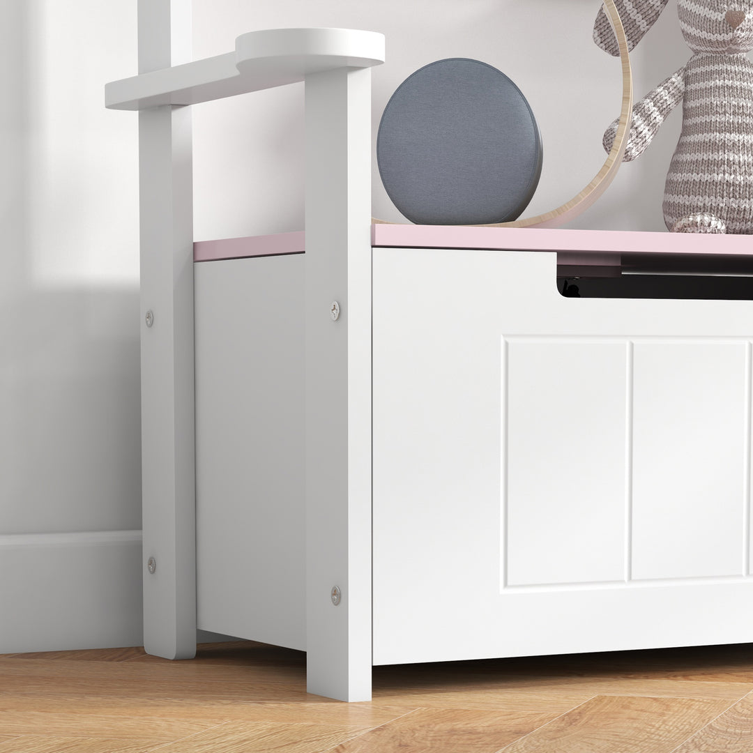 2-in-1 Toy Box for Kids with Lid for Bedroom