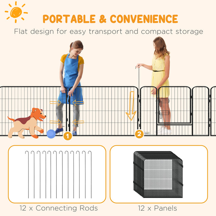 Heavy Duty 12 Panel Puppy Playpen