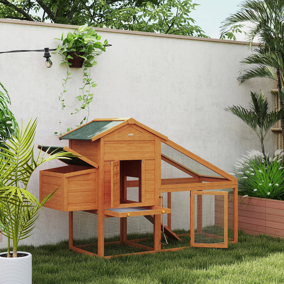 Wooden Chicken Coop with Run