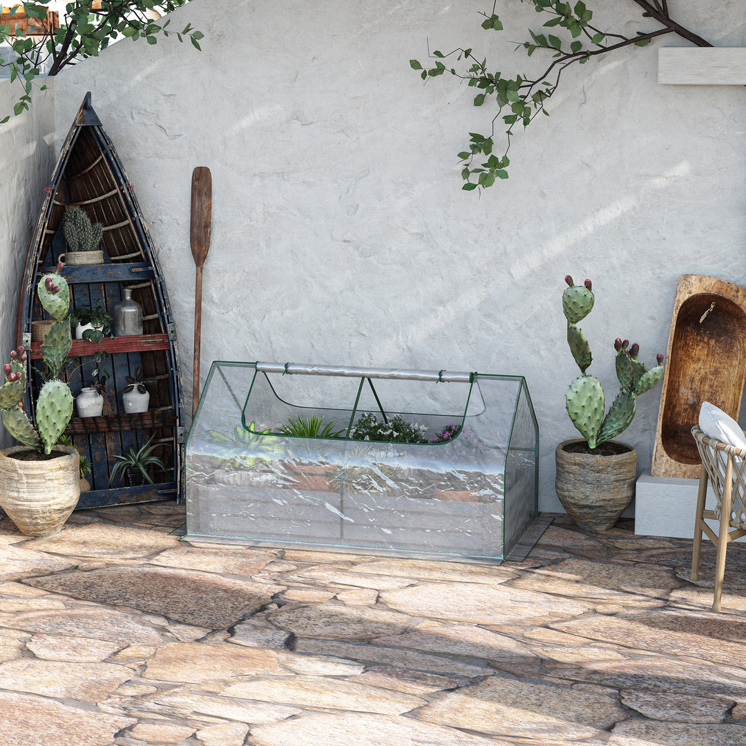 Raised Garden Bed with Greenhouse