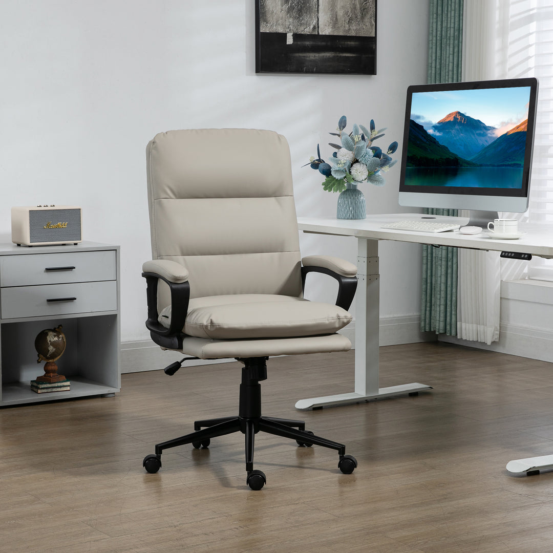 Vinsetto Home Office Chair, Light Grey