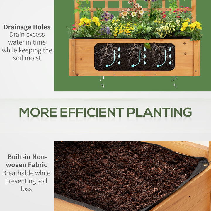 Elevated Garden Bed: Raised Wooden Planter with Shelves for Veggies