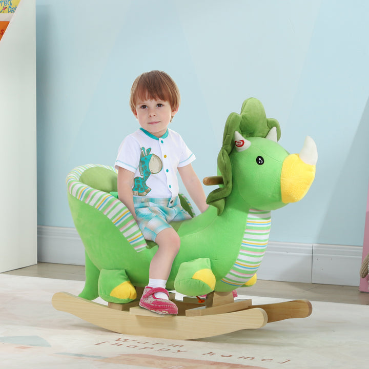 Dinosaur Design Rocking Horse with Animal Sound