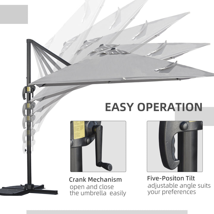 2.7 x 2.7 m Cantilever Parasol