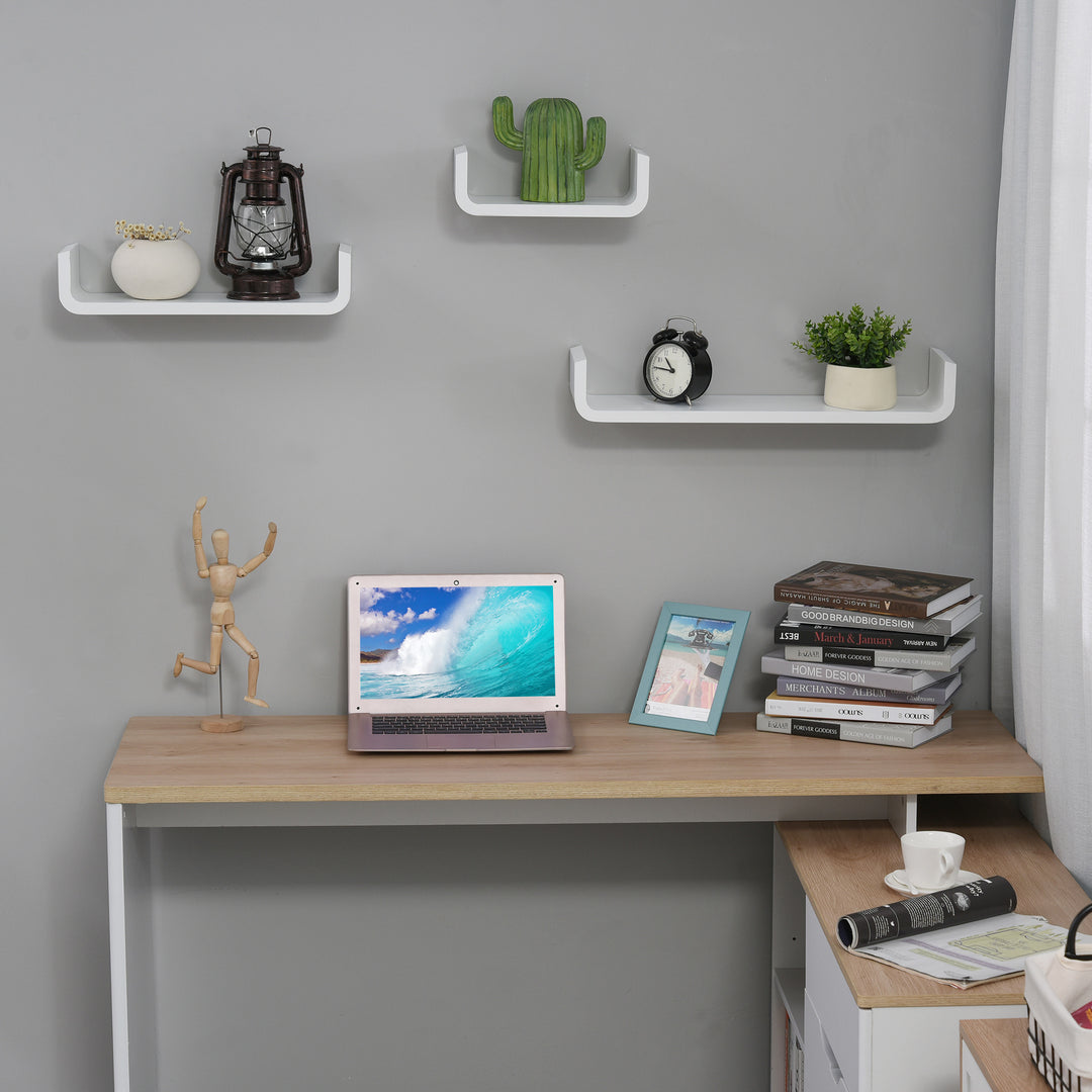 Floating U Shaped Wall Shelves