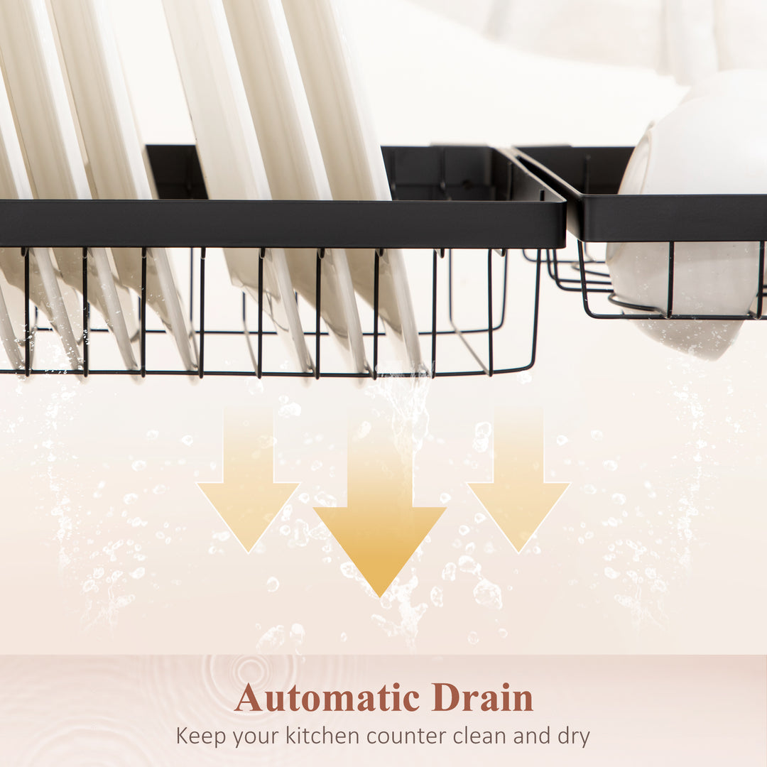 100cm Over The Sink Dish Drainer Rack