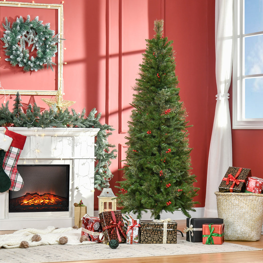 Pencil Artificial Christmas Tree with Realistic Branches