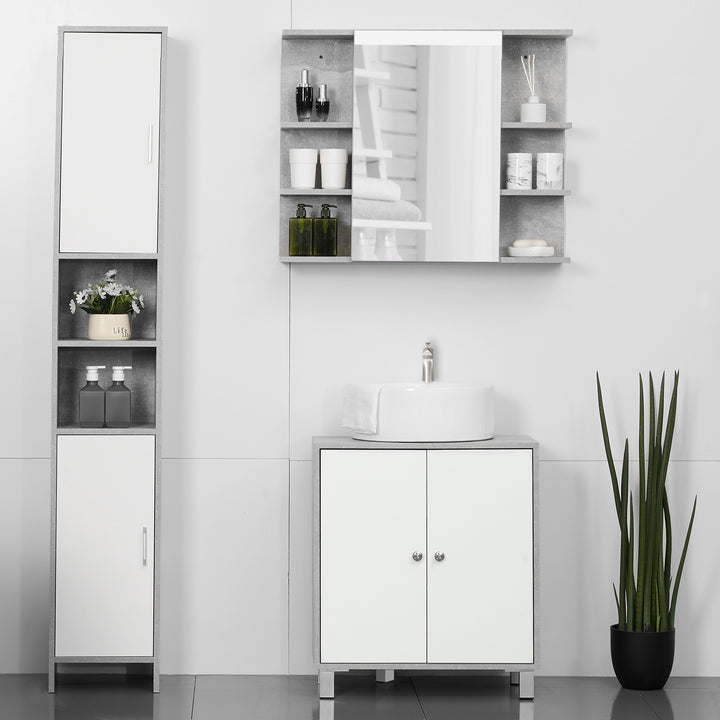 Kleankin Under-Sink Vanity Unit, White & Grey https://www.awin1.com/pclick.php?p=36134481992&a=1765756&m=17151 Aosom