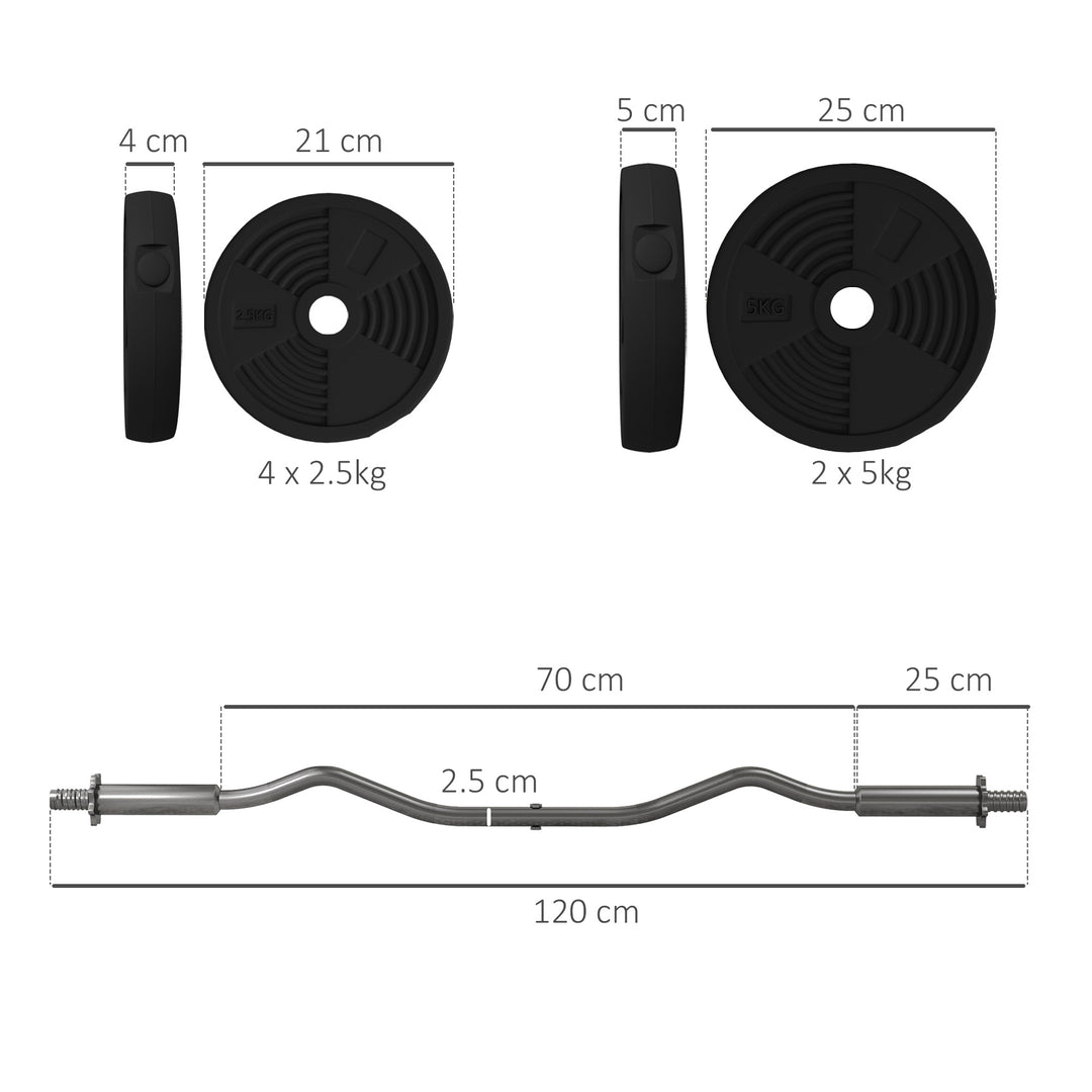 25kg Barbell Set