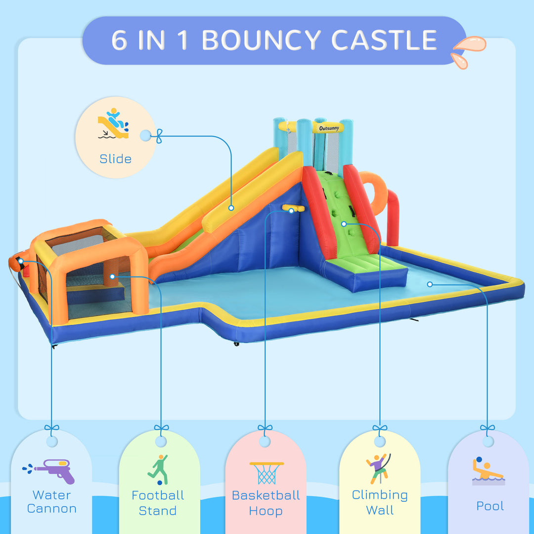 6 in 1 Bouncy Castle with Slide