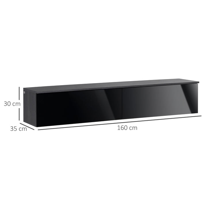 Floating TV Unit Stand for TVs up to 70" with High Gloss Effect