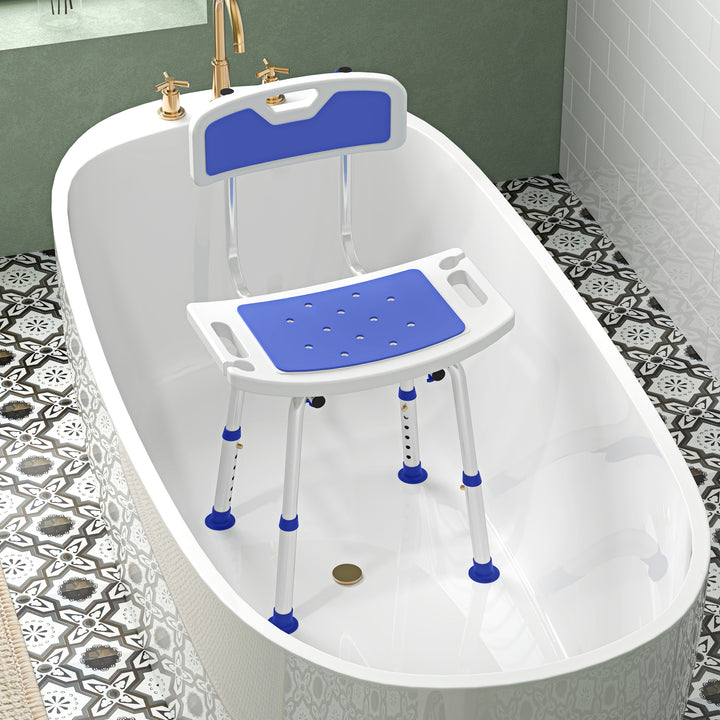 Shower Stool with Backrest