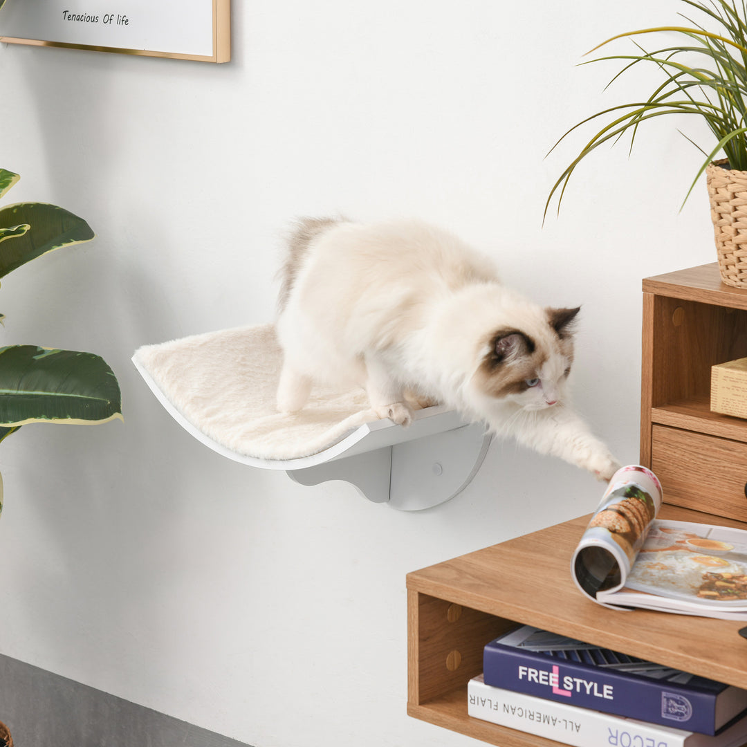 Wall-Mounted Wood Cat Shelves