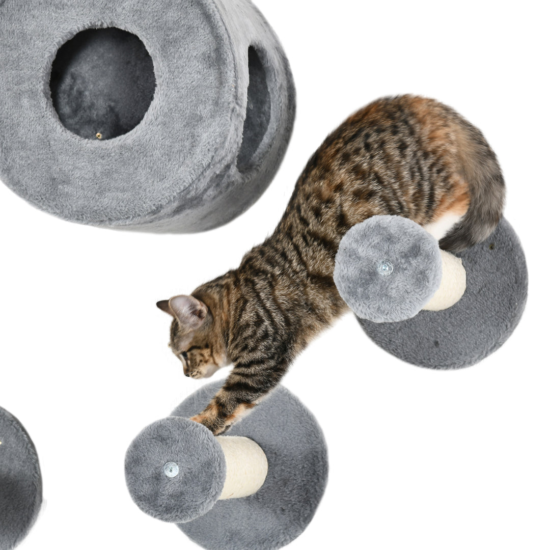 5Pcs Cat Wall Furniture with Perch