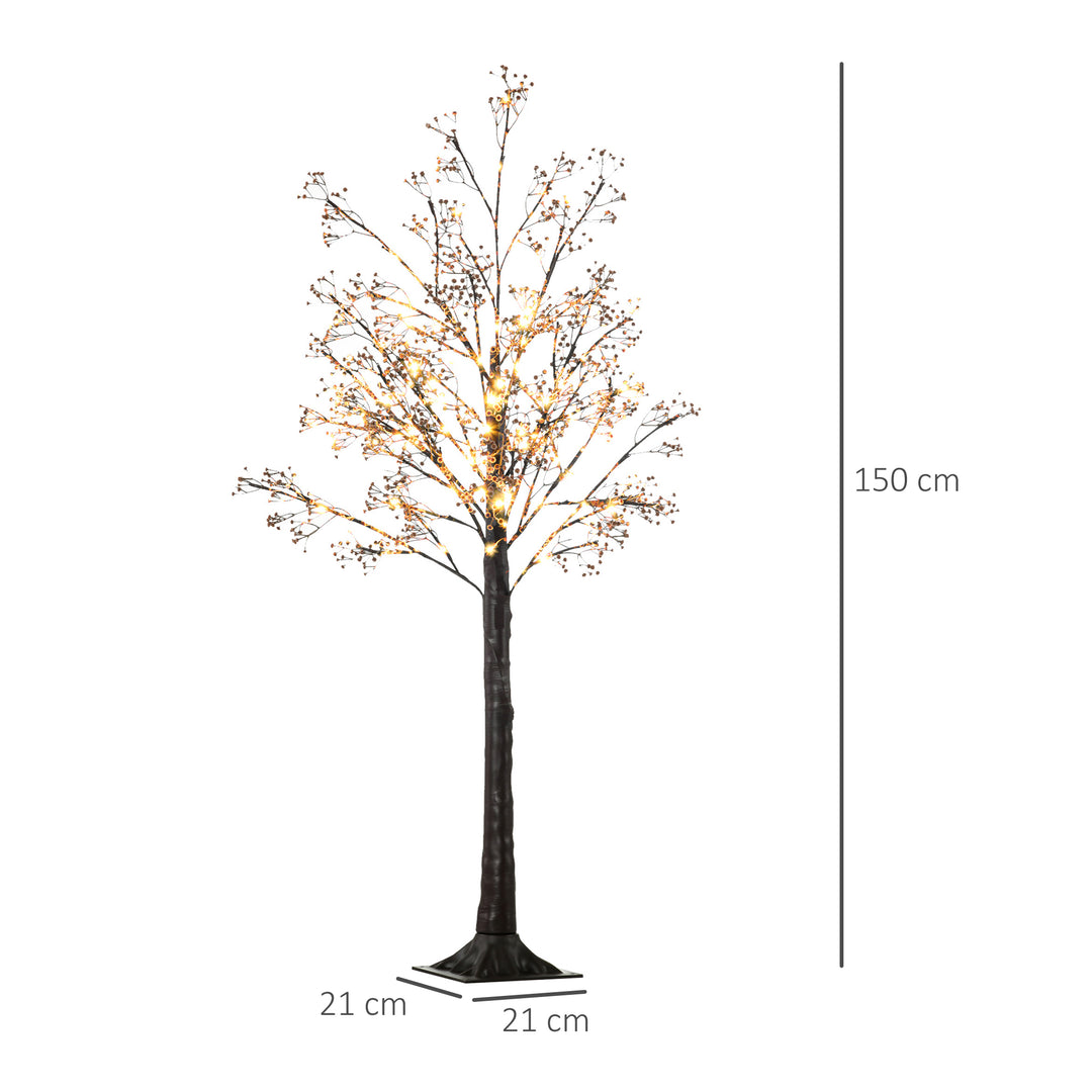 5ft Artificial Gypsophila Blossom Tree Light with 96 Warm White LED Light