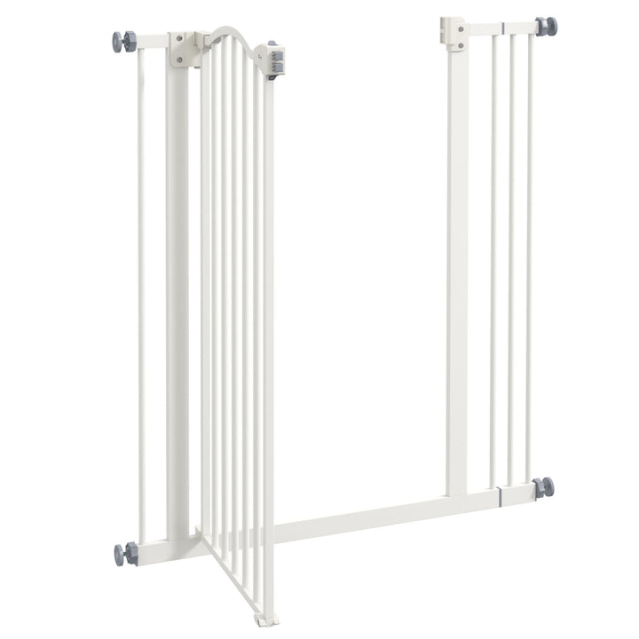 Adjustable Pet Portal: Metal Safety Gate with Folding Design