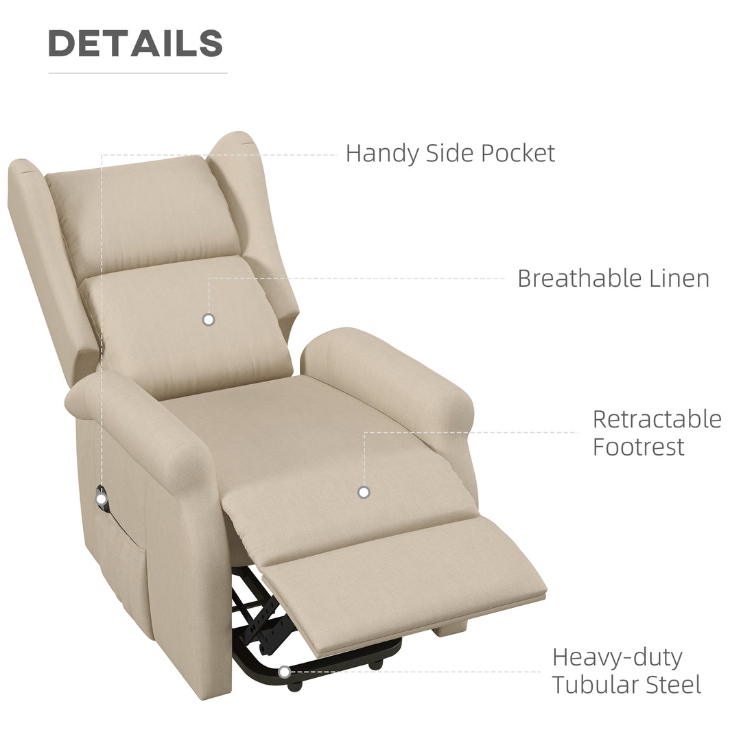 Recliner Armchair for the Elderly with Remote Control