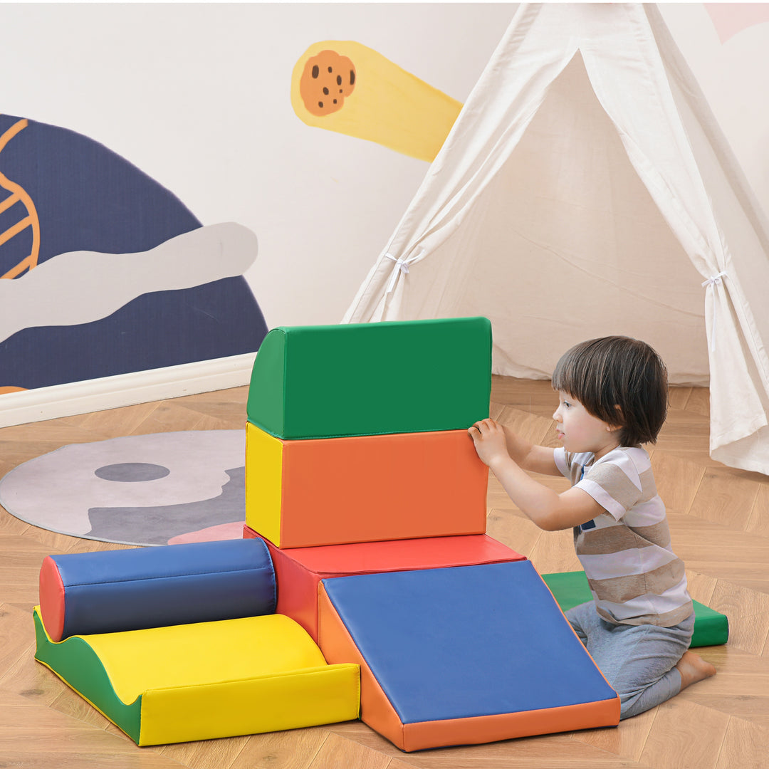 7 Piece Soft Play Blocks Kids Climb & Crawl Gym Toy Foam Building